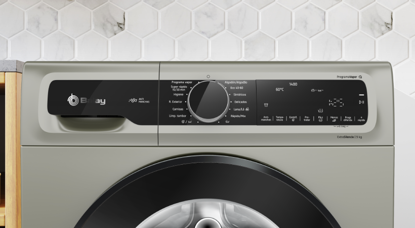 panel de display programas lavadora